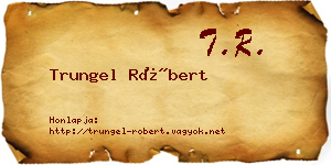 Trungel Róbert névjegykártya