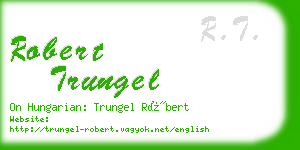 robert trungel business card